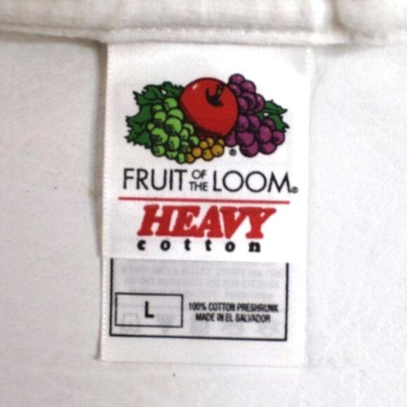 Vintage Fruit Of The Loom Large Heavy Cotton Maui State Fish Graphic Tee Tshirt - Picture 3 of 4